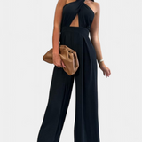 Jessica Mono Halter Cruzado Sin Espalda Pierna Exclusiva