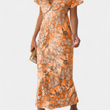 Triana Vestido Estampado Abstracto Colección Exclusiva