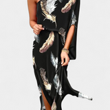 Carlena Vestido Un Hombro Estampado Romántico Exclusivo