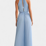 Patrizia Mono Palazzo Plisado Cuello Halter Limitada