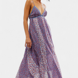 Lexa Exclusiva Vestido Boho Chiffon Espalda Descubierta