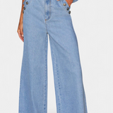 Ludovica Conjunto Denim Exclusivo Chaleco Ajustado Jeans