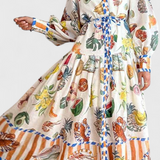Natasha Vestido Midi Elegante Fit Y Flare Exclusiva