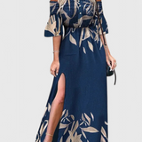 Giulia Vestido Maxi Floral Hombros Descubiertos Colección