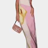 Laura Vestido Sin Tirantes Tejido Premium Floral Exclusivo