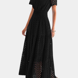 Imani Vestido Maxi De Encaje Bordado Artesanal Exclusivo