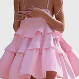 Vianey Vestido Mini Algodón Lino Silueta A Exclusiva