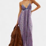 Lexa Exclusiva Vestido Boho Chiffon Espalda Descubierta