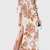 Giulia Vestido Maxi Floral Hombros Descubiertos Colección