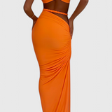 Estela Conjunto De Falda Chiffon Plisado Exclusiva