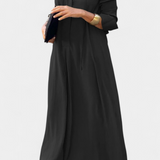 Verónica Vestido Manga Larga Escote en V Colección Exclusiva