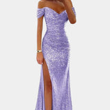 Molinas Vestido de Sirena Off Shoulder Lentejuelas Limitada