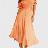 Lucia Vestido Midi Off Shoulder Colección Exclusiva