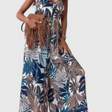 Gabriella Mono Pierna Ancha Estampado Audaz Exclusiva