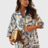 Conjunto Odile Algodón Suave Exclusivo Manga 3/4 Bolsillos