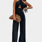 Jessica Mono Halter Cruzado Sin Espalda Pierna Exclusiva