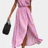 Lilith Vestido Cruzado Verano Estampado Colección Exclusiva