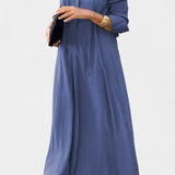 Verónica Vestido Manga Larga Escote en V Colección Exclusiva