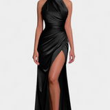Symone Vestido Halter Torcido Colección Alta Costura