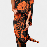 Carlena Vestido Un Hombro Estampado Romántico Exclusivo
