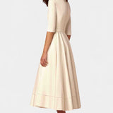 Nylah Vestido Midi A Line Encanto Vintage Premium Exclusivo