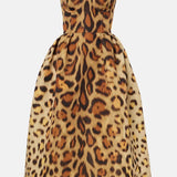 Tiana Vestido Midi Bustier Leopardo Edición Limitada