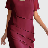 Mia Vestido Gasa Algodón Con Flecos Edición Limitada