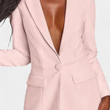 Marnie Conjunto a Medida Blazer y Pantalones de Pierna Ancha