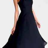 Mary Vestido Midi Aline Sin Mangas Colección Lujo Exclusiva