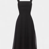 Mary Vestido Midi Aline Sin Mangas Colección Lujo Exclusiva