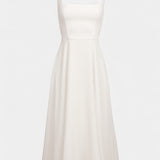 Mary Vestido Midi Aline Sin Mangas Colección Lujo Exclusiva