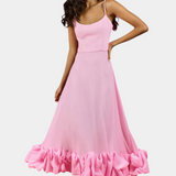 Sela Vestido Maxi Fluyente Colección Alta Gama Exclusiva