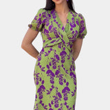 Elara Vestido Maxi Colección Exclusivo Estampado Floral