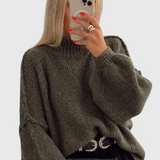 Cassia Jersey de Punto Oversized con Mangas Globo Exclusivo