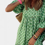Aroa Vestido Boho Estampado Artístico Colección Limitada