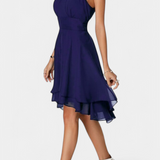 Anouk Vestido de Gasa con Volantes Entallado Exclusivo