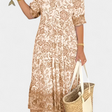 Elcira Vestido Bohemio Floral Mediterráneo Edición Limitada