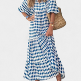 Aroa Vestido Boho Estampado Artístico Colección Limitada