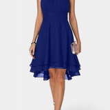 Anouk Vestido de Gasa con Volantes Entallado Exclusivo