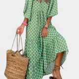 Aroa Vestido Boho Estampado Artístico Colección Limitada