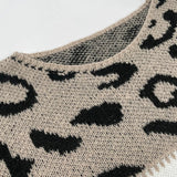 Sophie Jersey De Punto Patrón Juguetón Leopardo Exclusiva