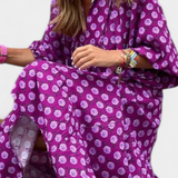 Aroa Vestido Boho Estampado Artístico Colección Limitada