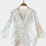 Blusa de Crochet Adele Encaje Bohemio Exclusiva Florales