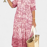 Elcira Vestido Bohemio Floral Mediterráneo Edición Limitada