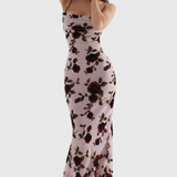 Irina Vestido Deslizante Satén Estampado Floral Limitada