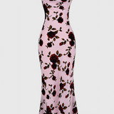 Irina Vestido Deslizante Satén Estampado Floral Limitada