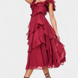 Natalie Vestido Midi Colección Radiante Exclusiva Silueta