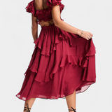 Natalie Vestido Midi Colección Radiante Exclusiva Silueta