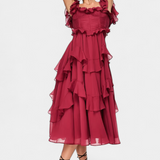 Natalie Vestido Midi Colección Radiante Exclusiva Silueta