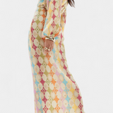 Shanice Vestido Maxi Geométrico Colección Exclusiva Sutil
